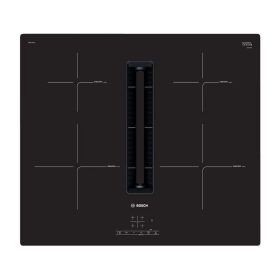   Bosch PIE611B15E Beépíthető Indukciós főzőlap beépített páraelszívóval Fém keretes,7400 W,Érintőszenzoros,Gyerekzár,