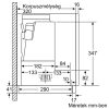 Bosch DFS097A51 Beépíthető Kihúzható páraelszívó LED világítás 1 db motor,729 m3/h,41-54 dB,89.8 cm széles,A