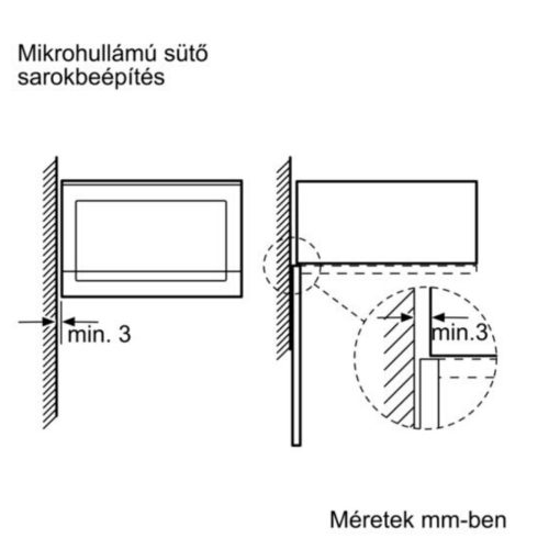 Bosch BEL554MS0 Beépíthető mikrohullámú sütő