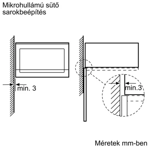 Bosch BFL553MS0 Beépíthető mikrohullámú sütő
