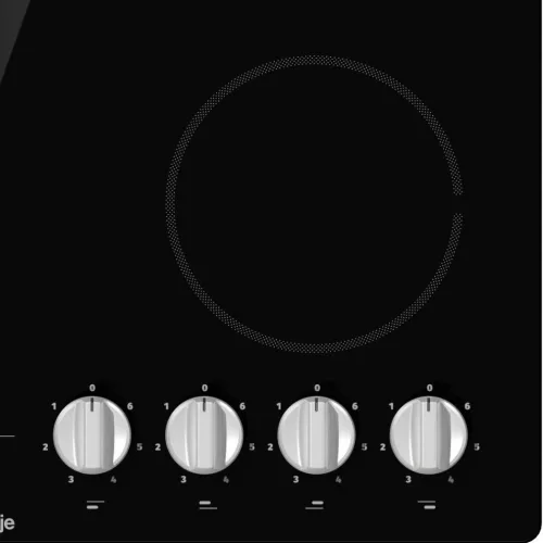 Gorenje EC641BSC Beépíthető Kerámia főzőlap Keret nélküli,6200 W,Mechanikus vezérlés,Gyerekzár nélkül,nélkül