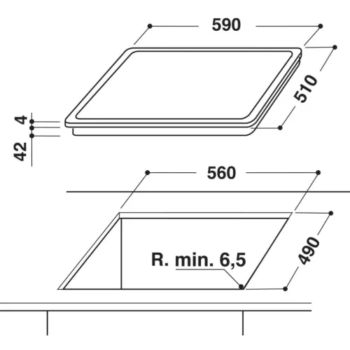 Whirlpool AKT 8900 BA Beépíthető Kerámia főzőlap Keret nélküli,6400 W,Érintőszenzoros,Gyerekzár,nélkül