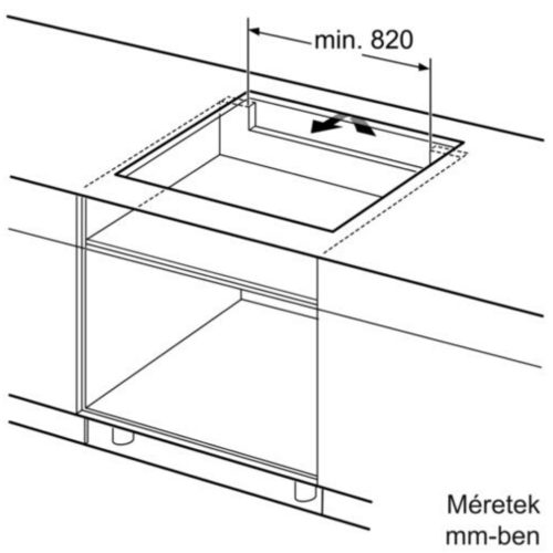 Bosch PXV975DV1E Beépíthető Indukciós főzőlap Fém keretes,11000 W,Érintőszenzoros,Gyerekzár,3 fázisra köthető