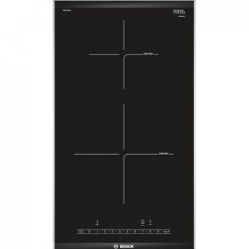   Bosch PIB375FB1E Beépíthető Indukciós főzőlap Fém keretes, 3700 W, Érintőszenzoros, Gyerekzár, Booster funkció, 1 fázisra köthető
