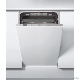   Whirlpool WSIC 3M27 C Beépíthető mosogatógép, 10 teríték,9 L,7 prog.,47 dB,E,Felső evőeszk.,45 cm,Digit.kijelző,Autom.ajtónyit.