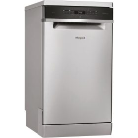   Whirlpool WSFO 3O34 PF X Szabadonálló mosogatógép 10 teríték,9 L,7 prog.,44 dB,D,Felső evőeszk.,45 cm,Digit.kijelző,Autom.ajtónyit.