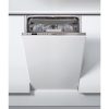 Whirlpool WSIO 3O34 PFE X Beépíthető mosogatógép, bútorlap nélkül 10 teríték, 9 L fogyasztás, 7 program,  44 dB zajszint, D energia, Felső evőeszköztartó , 45 cm, Digit. kijelző, Automata ajtónyitással