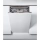 Whirlpool WSIO 3O34 PFE X Beépíthető mosogatógép, 10 teríték,9 L,7 prog.,44 dB,D,Felső evőeszk.,45 cm,Digit.kijelző,Autom.ajtónyit.