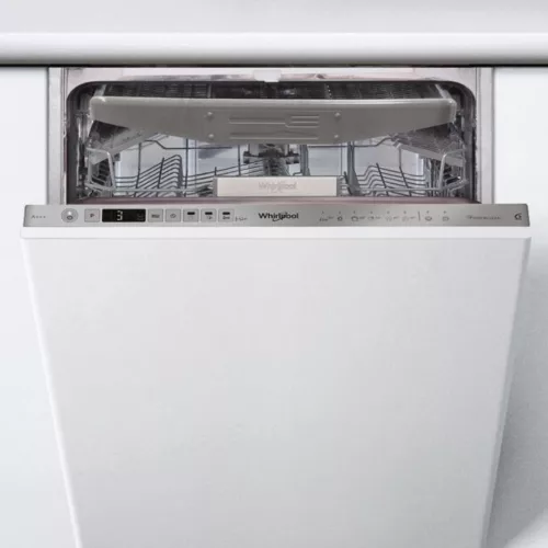 Whirlpool WSIO 3O34 PFE X Beépíthető mosogatógép, 10 teríték,9 L,7 prog.,44 dB,D,Felső evőeszk.,45 cm,Digit.kijelző,Autom.ajtónyit.