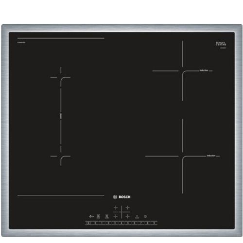 Bosch PVS645FB5E Beépíthető Indukciós főzőlap Fém keretes,7000 W,Érintőszenzoros,Gyerekzár,