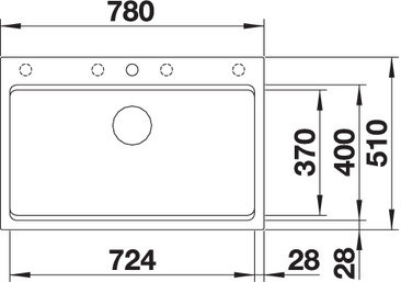 Blanco ETAGON 8-PD Antracit színű tart.Gránit mosogatótál (525187)