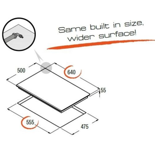 CATA LCI 6031 WH Beépíthető Gáz főzőlap