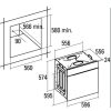 Cata MRA 7108 BK Beépíthető Sütő 8 funkcióval,60 L,Teleszkópos sütősín nélkül,Gőztisztítás