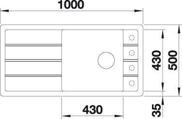 Blanco FARON XL 6S Silgránit Palaszürke színű Gránit mosogatótál (524804)