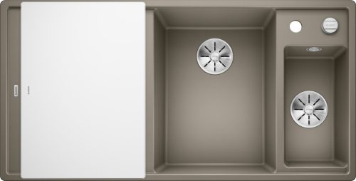 Blanco AXIA III 6S Silgránit jobbos Tartufo színű üveg tart.Gránit mosogatótál (523480)