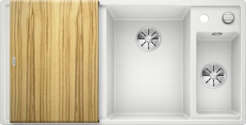 Blanco AXIA III 6S Silgránit jobbos Fehér színű fa tart.Gránit mosogatótál (523466)