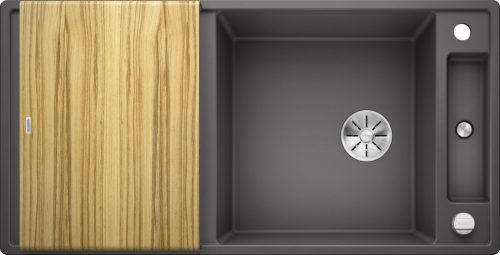 Blanco AXIA III XL 6S Silgránit Palaszürke színű fa tart.Gránit mosogatótál (523501)