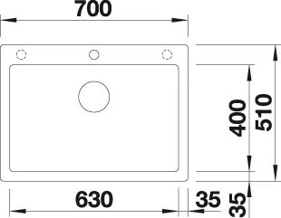 Blanco PLEON 8-PD Palaszürke színű Gránit mosogatótál (523044)