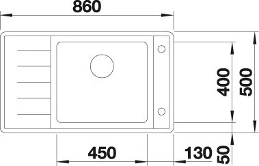 Blanco ANDANO XL 6S-IF Compact jobbos selyemfényű Rozsdamentes mosogatótál (523001)
