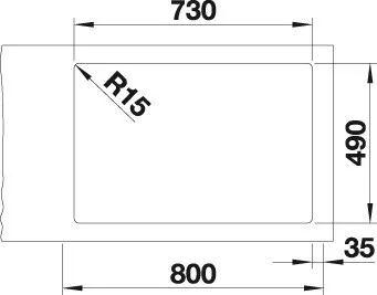 Blanco ETAGON 700-IF/A selyemf.exc.InFino Rozsdamentes mosogatótálca (524274)