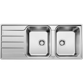   Blanco LEMIS 8S-IF-EXC két furattal Rozsdamentes mosogatótál (523037)