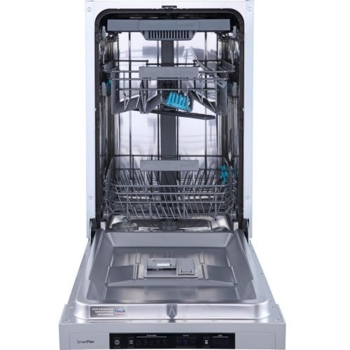 Gorenje GI561D10S Beépíthető mosogatógép, 10 teríték,9 L,7 prog.,45 dB,D,Felső evőeszk.,45 cm,Digit.kijelző,Autom.ajtónyit.