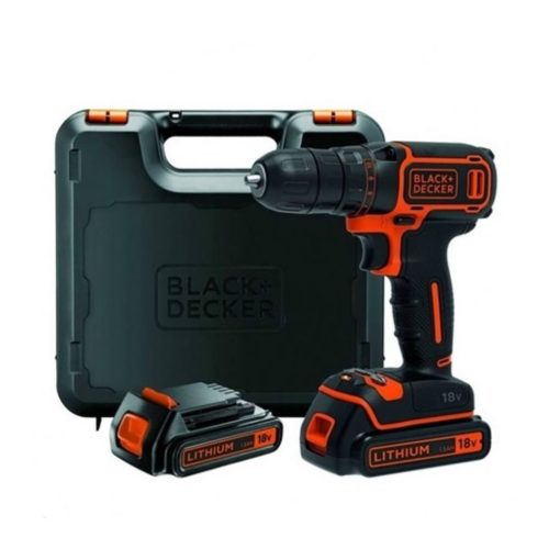 Black and Decker BDCDC18K1B-QW Akkus fúrócsavarozó tároló dobozzal