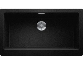   Blanco Vintera XL 9-UF SilgránitP Fekete színű Gránit mosogatótál (526110)