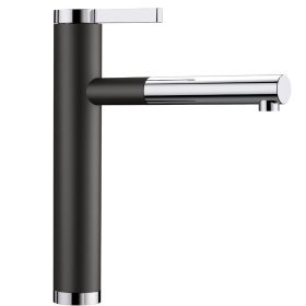   Blanco LINEE-S Silgránit-K Fekete színű-K Gránit - króm csaptelep (526171)