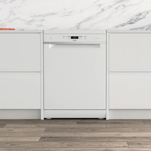 Whirlpool WFC 3C33 PF Szabadonálló mosogatógép 14 teríték,9.5 L,8 prog.,43 dB,D,Felső evőeszk.,60 cm,Digit.kijelző,Autom.ajtónyit.