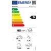 Whirlpool WIO 3C33 E 6.5 Beépíthető mosogatógép, 14 teríték,6.5 L,10 prog.,43 dB,D,Alsó evőeszk.,60 cm,Digit.kijelző,Autom.ajtónyit.