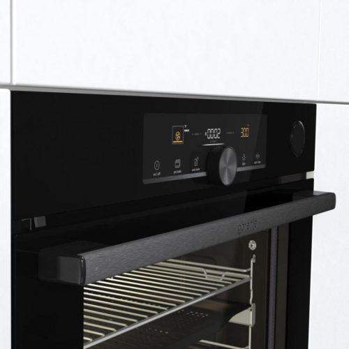 Gorenje BPSA6747A08BGWI Beépíthető Sütő 12 funkcióval,77 L,Teleszkópos sütősín,Pirolitikus