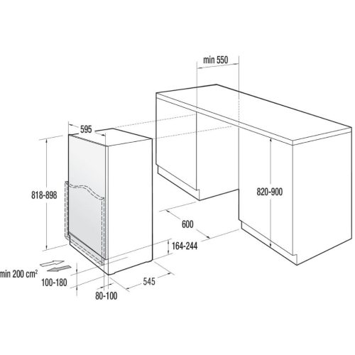 Gorenje RIU609EA1 Beépíthető Egyajtós hűtőszekrény, E,138L,Nofrost nélkül,37 dB,Szél: 59.5 cm,Mag: 81.8 cm,Mély: 54.5 cm