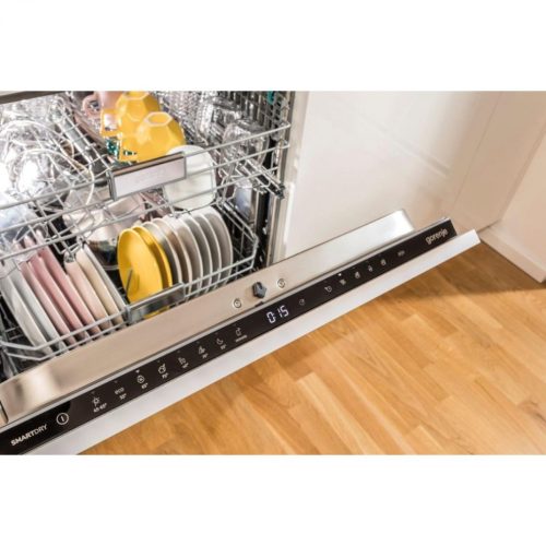 Gorenje GV693C60UVAD Beépíthető mosogatógép UltraClean, 16 teríték,9.6 L,7 prog.,39 dB,C,Felső evőeszk.,60 cm,Digit.kijelző,Autom.ajtónyit.