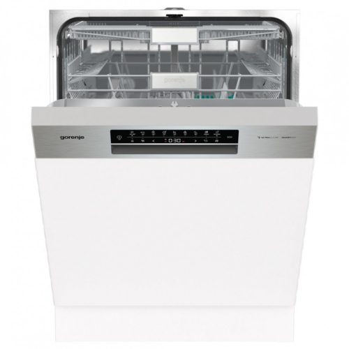 Gorenje GI693C60XUV Beépíthető mosogatógép UltraClean, bútorlap nélkül 16 teríték, 9.6 L fogyasztás, 5 program,  39 dB zajszint, C energia, Felső evőeszköztartó , 60 cm, Digit. kijelző, Automata ajtónyitással