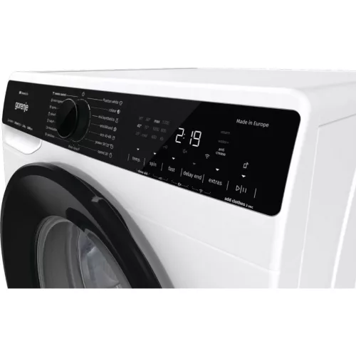 Gorenje WPNA84APWIFI Elöltöltős mosógép A,8 kg,Normál mélység,1400 ford/perc,76 dB,Inverter motorral,Gőzfunkcióval