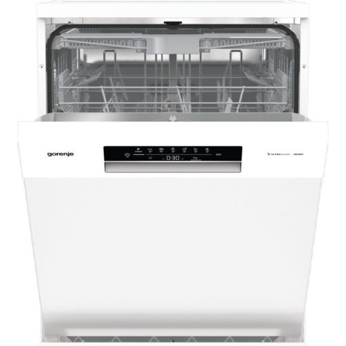 Gorenje GS643E90W Szabadonálló mosogatógép 16 teríték, 11 L fogyasztás, 6 program,  47 dB zajszint, E energia, Felső evőeszköztartó , 60 cm, Digit. kijelző, Automata ajtónyitás nélkül