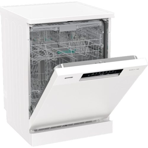 Gorenje GS643E90W Szabadonálló mosogatógép 16 teríték,11 L,6 prog.,47 dB,E,Felső evőeszk.,60 cm,Digit.kijelző,Autom.ajtónyit.nélkül