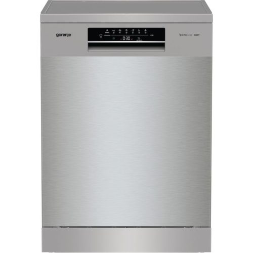 Gorenje GS643E90X Szabadonálló mosogatógép 16 teríték,11 L,6 prog.,47 dB,E,Felső evőeszk.,60 cm,Digit.kijelző,Autom.ajtónyit.nélkül