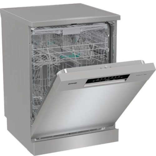 Gorenje GS643E90X Szabadonálló mosogatógép 16 teríték,11 L,6 prog.,47 dB,E,Felső evőeszk.,60 cm,Digit.kijelző,Autom.ajtónyit.nélkül