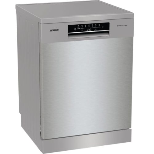 Gorenje GS643E90X Szabadonálló mosogatógép 16 teríték,11 L,6 prog.,47 dB,E,Felső evőeszk.,60 cm,Digit.kijelző,Autom.ajtónyit.nélkül