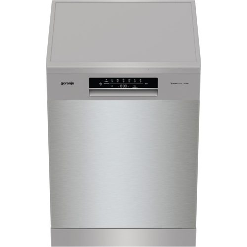 Gorenje GS643E90X Szabadonálló mosogatógép 16 teríték,11 L,6 prog.,47 dB,E,Felső evőeszk.,60 cm,Digit.kijelző,Autom.ajtónyit.nélkül