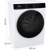 Gorenje WPNA84A2TSWIFI Elöltöltős mosógép A-20% Energiaosztály, 8 kg, Normál mélység, 1400 fordulat/perc, Centrifugálási zajszint: 76 dB, Inverter motorral, Gőzfunkció 