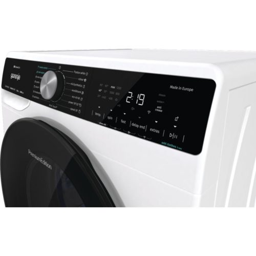 Gorenje WNS84A2TWIFI Elöltöltős mosógép A Energiaosztály, 8 kg, Normál mélység, 1400 fordulat/perc, Centrifugálási zajszint: 76 dB, Inverter motorral, Gőzfunkció 