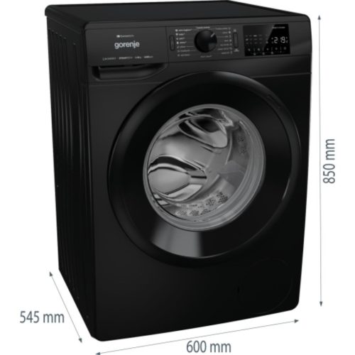 Gorenje WPNEI84A1SW/B Elöltöltős mosógép A Energiaosztály, 8 kg, Normál mélység, 1400 fordulat/perc, Centrifugálási zajszint: 76 dB, Inverter motor, Gőzfunkcióval