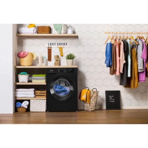 Gorenje WPNEI84A1SW/B Elöltöltős mosógép A Energiaosztály, 8 kg, Normál mélység, 1400 fordulat/perc, Centrifugálási zajszint: 76 dB, Inverter motor, Gőzfunkcióval