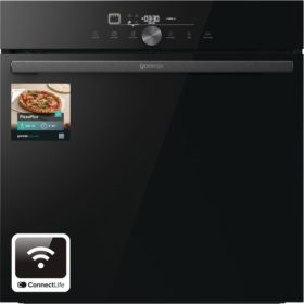   Gorenje GO66E PIZZA 350C Beépíthető Gőzsütő 23 funkcióval, Digit. Kijelzővel, 77 L, Teleszkópos sütősín, Öntisztító funkció: Könnyen tisztítható