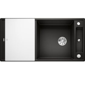   Blanco AXIA III XL 6S Silgránit Fekete színű üveg tart.Gránit mosogatótál (525857)