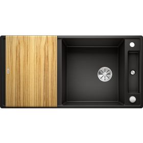   Blanco AXIA III XL 6S Silgránit Fekete színű fa tart.Gránit mosogatótál (525858)