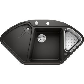   Blanco DELTA II-F PD Fekete színű tart.Gránit mosogatótál (525867)
